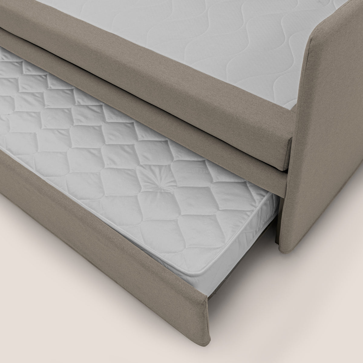 Nolo Divano duplex con doppio letto in tessuto simil cotone impermeabile T13 tortora - divitt.sbs