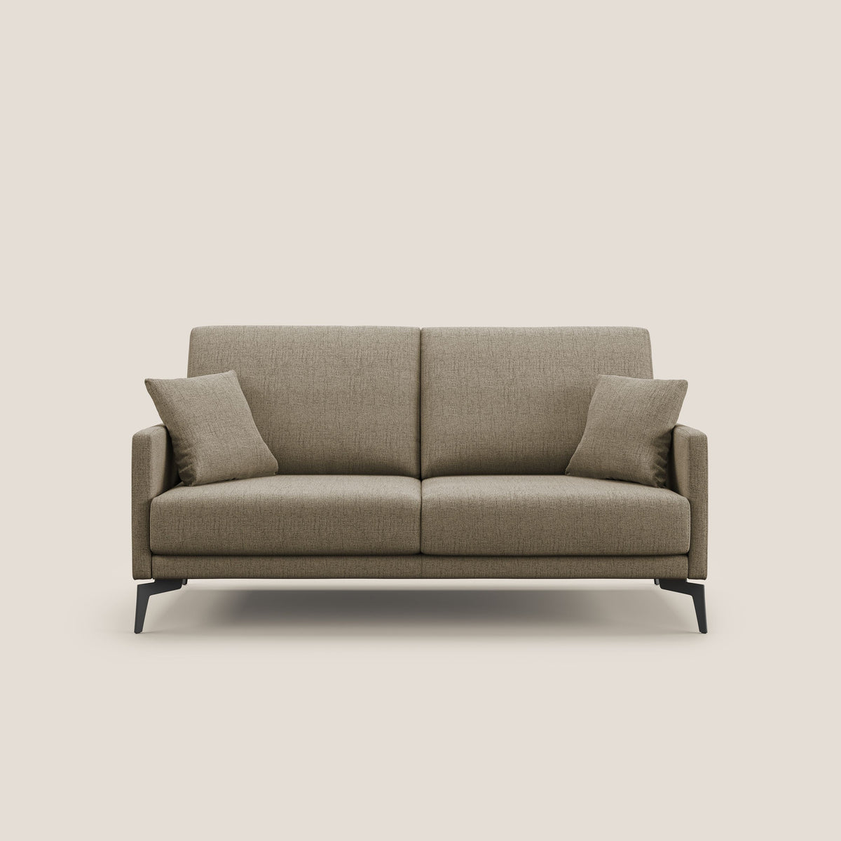 Saturno divano moderno in tessuto morbido impermeabile T03 marrone - divitt.sbs