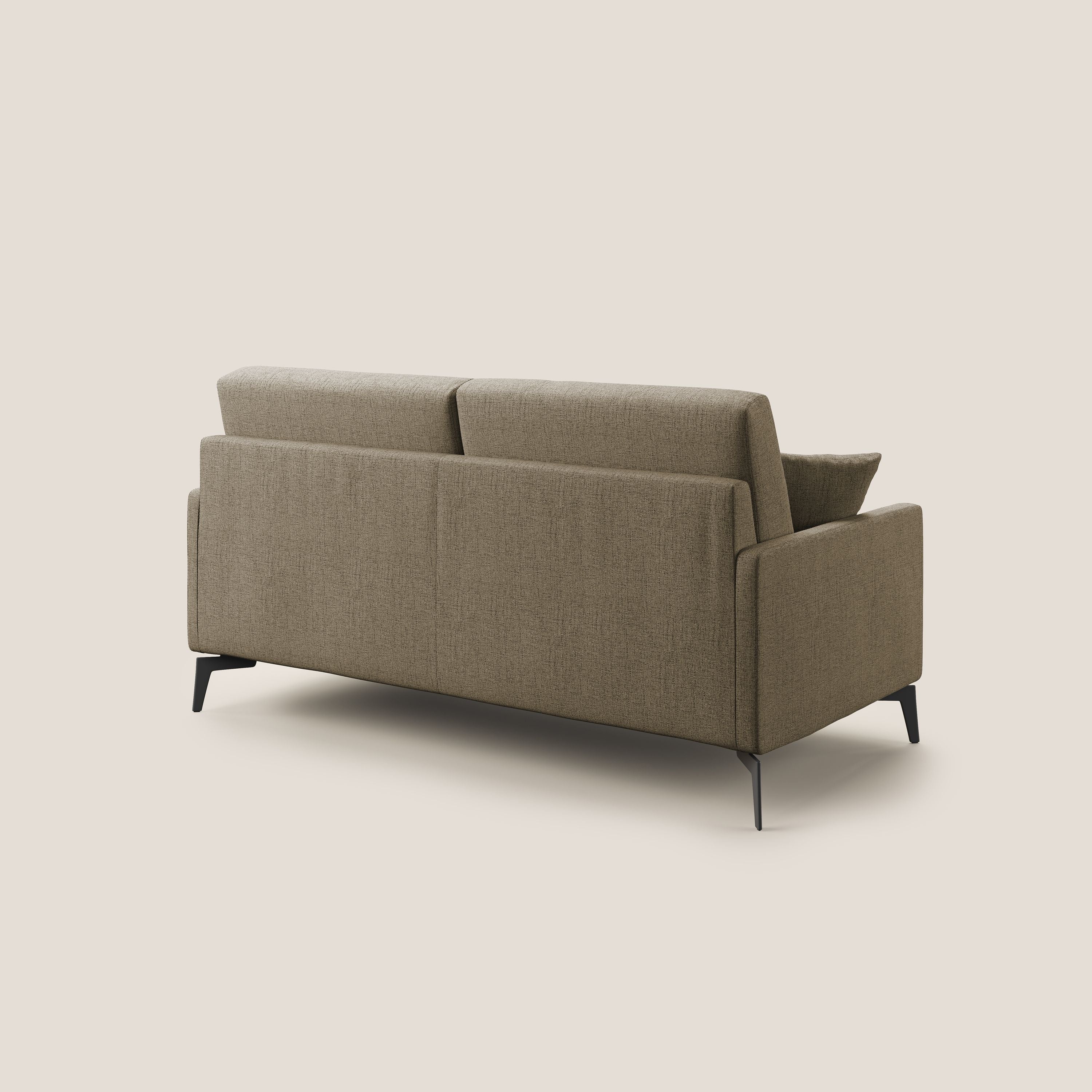 Saturno divano moderno in tessuto morbido impermeabile T03 marrone - divitt.sbs