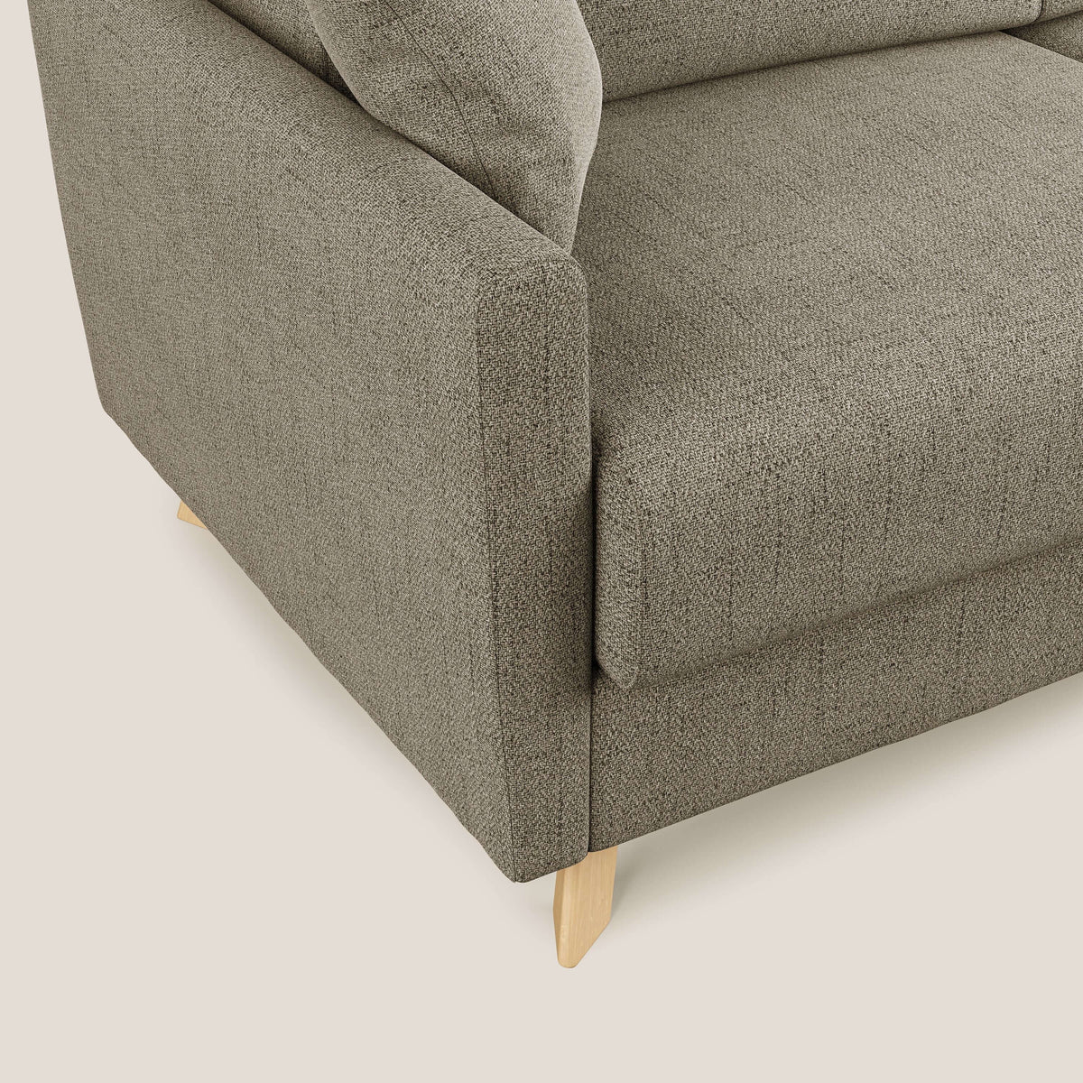 Edgar divano letto angolare in tessuto felis impermeabile T03 marrone - divitt.sbs