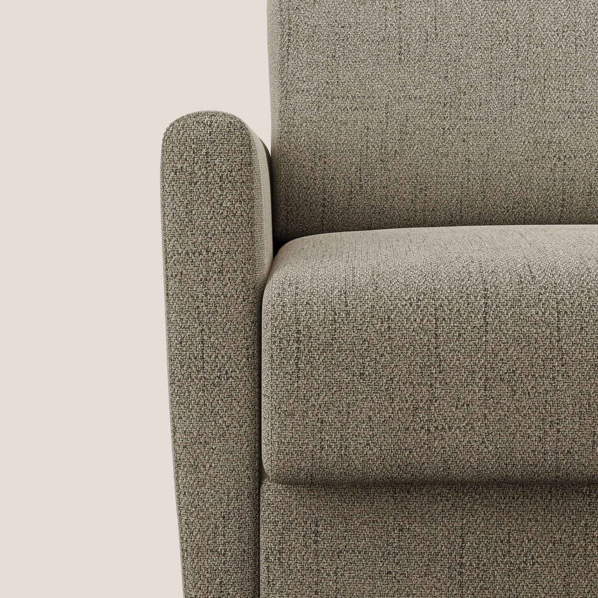 Edgar poltrona letto in tessuto felis impermeabile T03 marrone - divitt.sbs