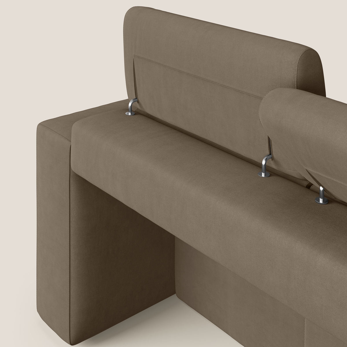 Orwell divano con 3 sedute estraibili in microfibra smacchiabile T11 marrone - divitt.sbs
