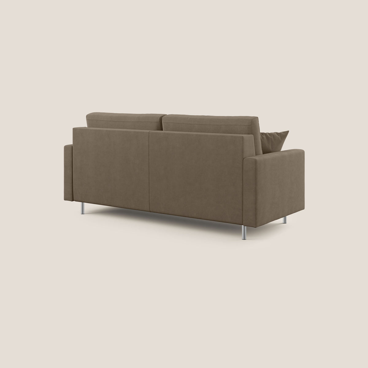 Megan divano letto matrimoniale in microfibra smacchiabile T11 marrone - divitt.sbs