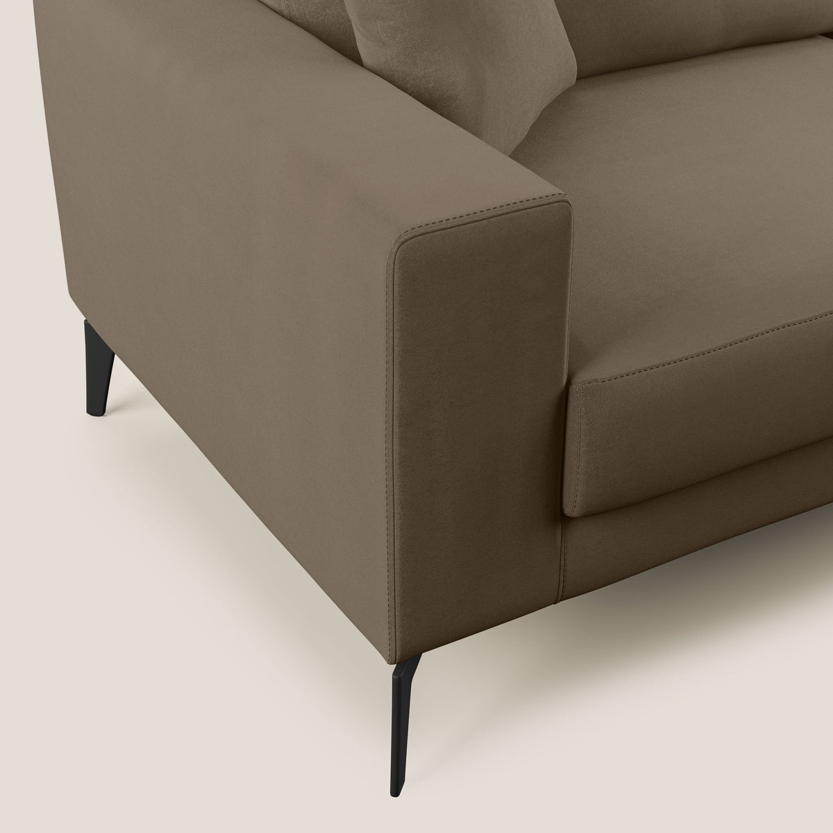 Prestige divano moderno in microfibra smacchiabile T11 marrone - divitt.sbs