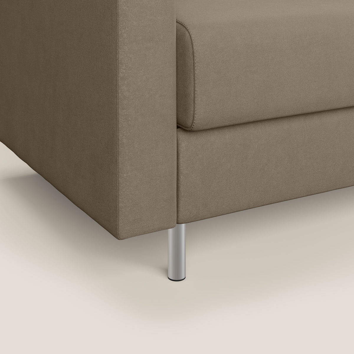 Megan poltrona letto in microfibra smacchiabile T11 marrone - divitt.sbs