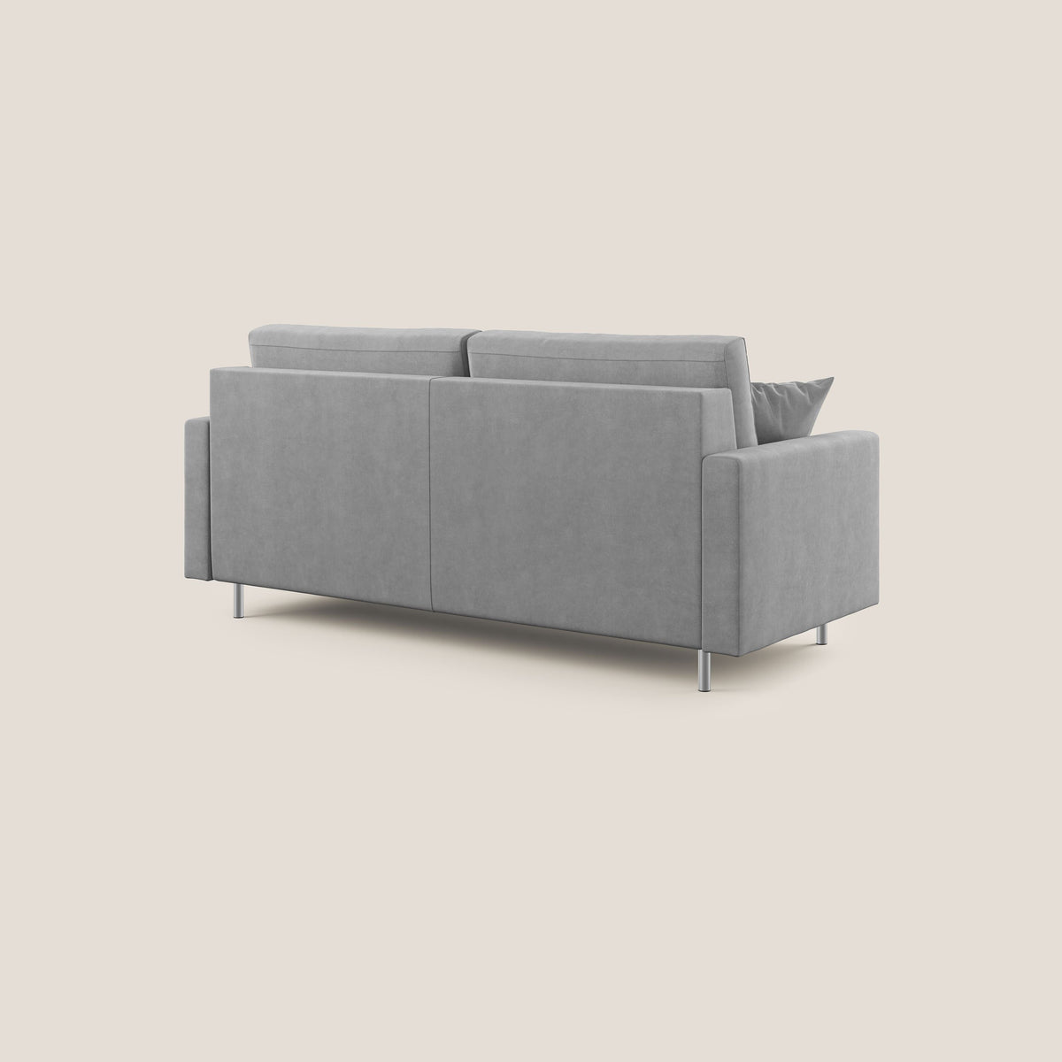 Megan divano letto matrimoniale in microfibra smacchiabile T11 grigio - divitt.sbs