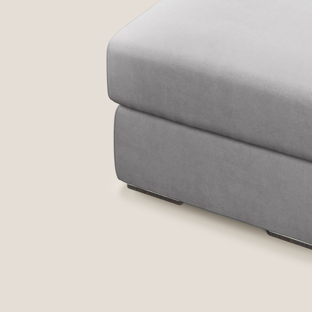 Sun pouf apribile contenitore in microfibra smacchiabile T11 grigio - divitt.sbs