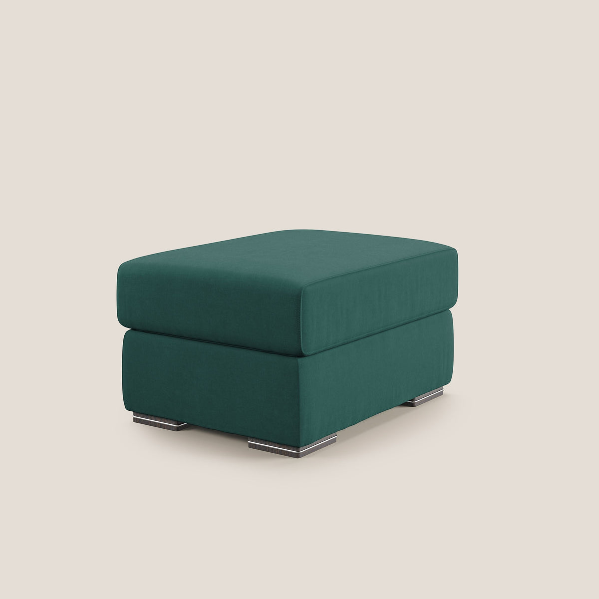 Sun pouf apribile contenitore in microfibra smacchiabile T11 petrolio - divitt.sbs