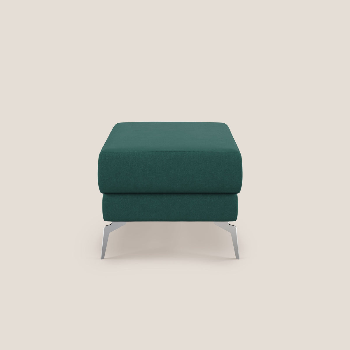 Star Pouf con piedini alti in microfibra impermeabile T11 petrolio - divitt.sbs