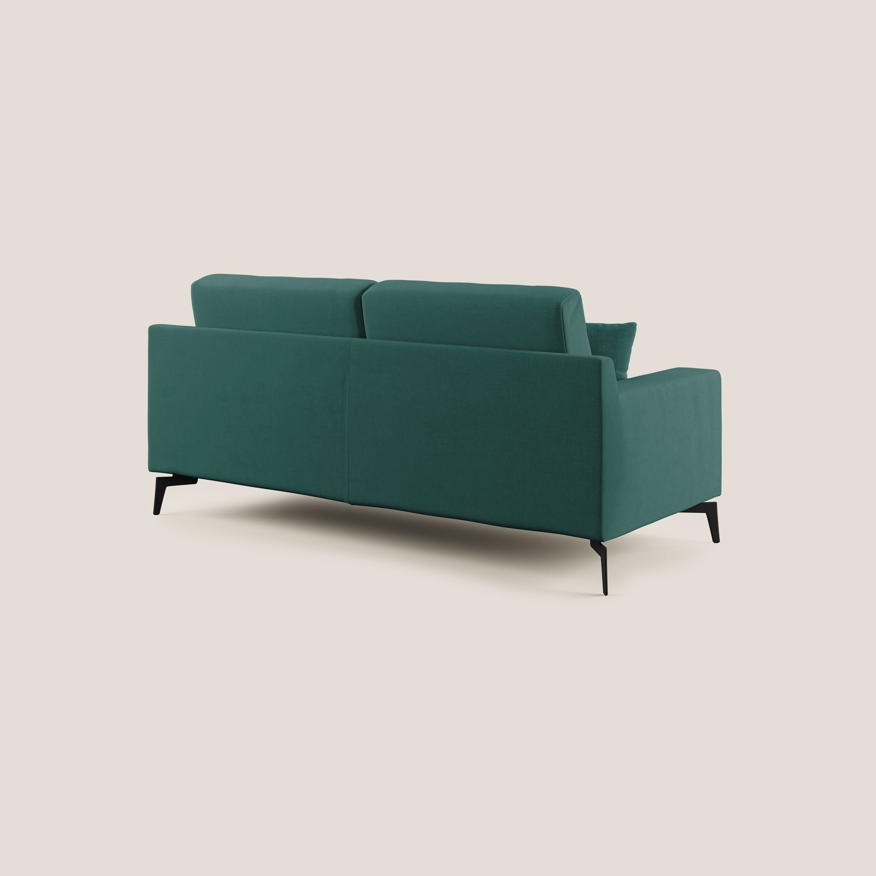 Prestige divano moderno in microfibra smacchiabile T11 petrolio - divitt.sbs
