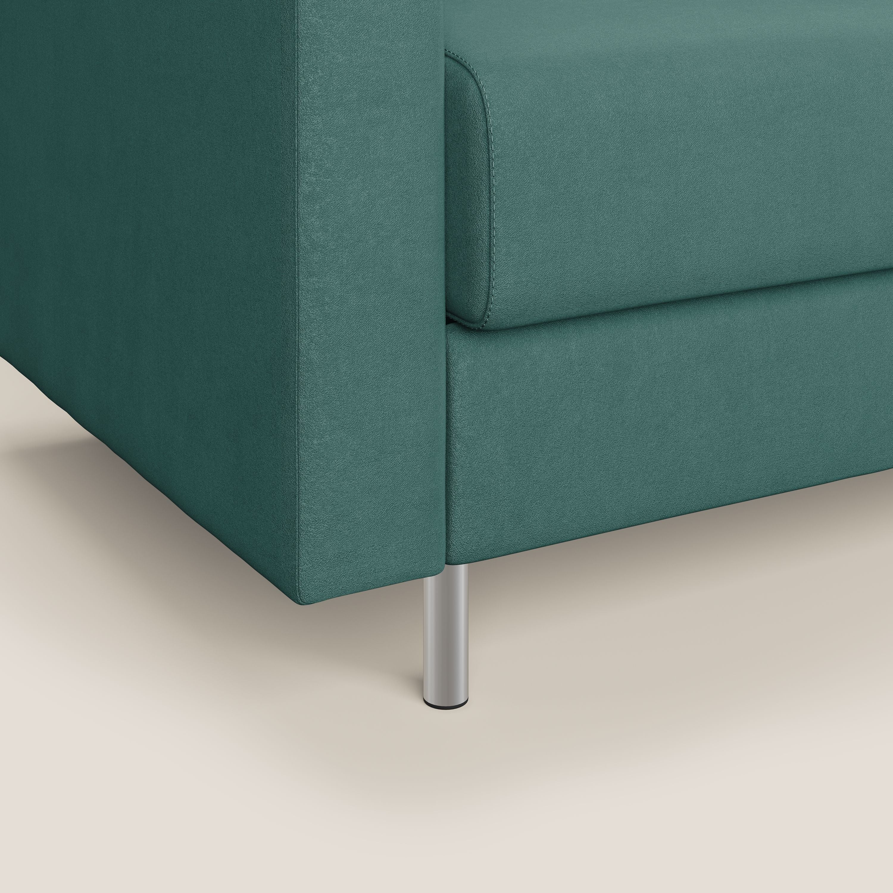 Megan poltrona letto in microfibra smacchiabile T11 petrolio - divitt.sbs