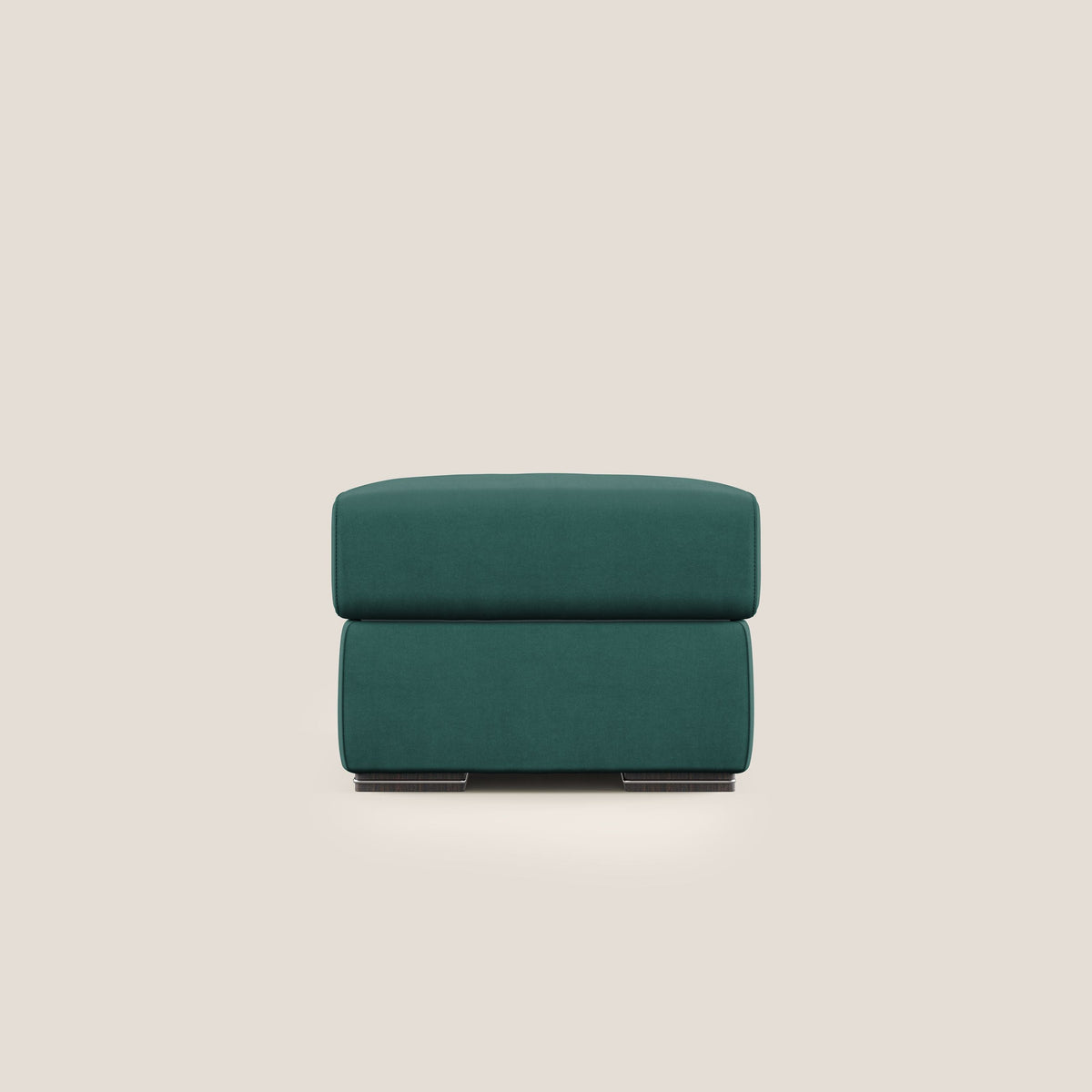 Sun pouf apribile contenitore in microfibra smacchiabile T11 petrolio - divitt.sbs