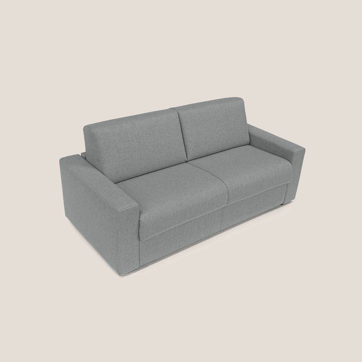 Nixon Divano letto matrimoniale con materasso 20 cm in tessuto impermeabile T03 grigio - divitt.sbs