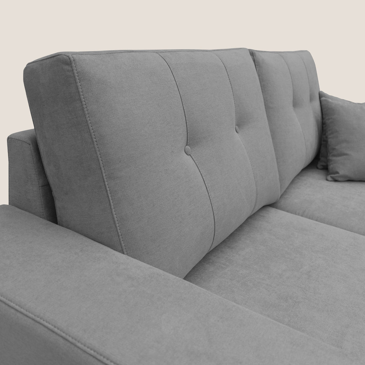 Giove divano in morbido tessuto impermeabile T02 grigio - divitt.sbs