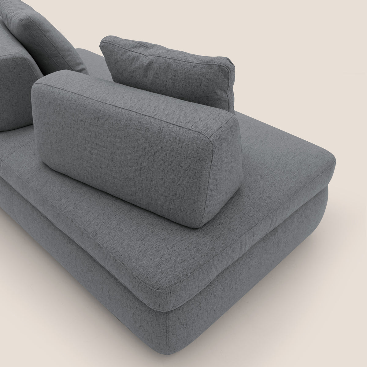 Gransasso Divano letto matrimoniale dal DESIGN innovativo in tessuto impermeabile T03 grigio - divitt.sbs