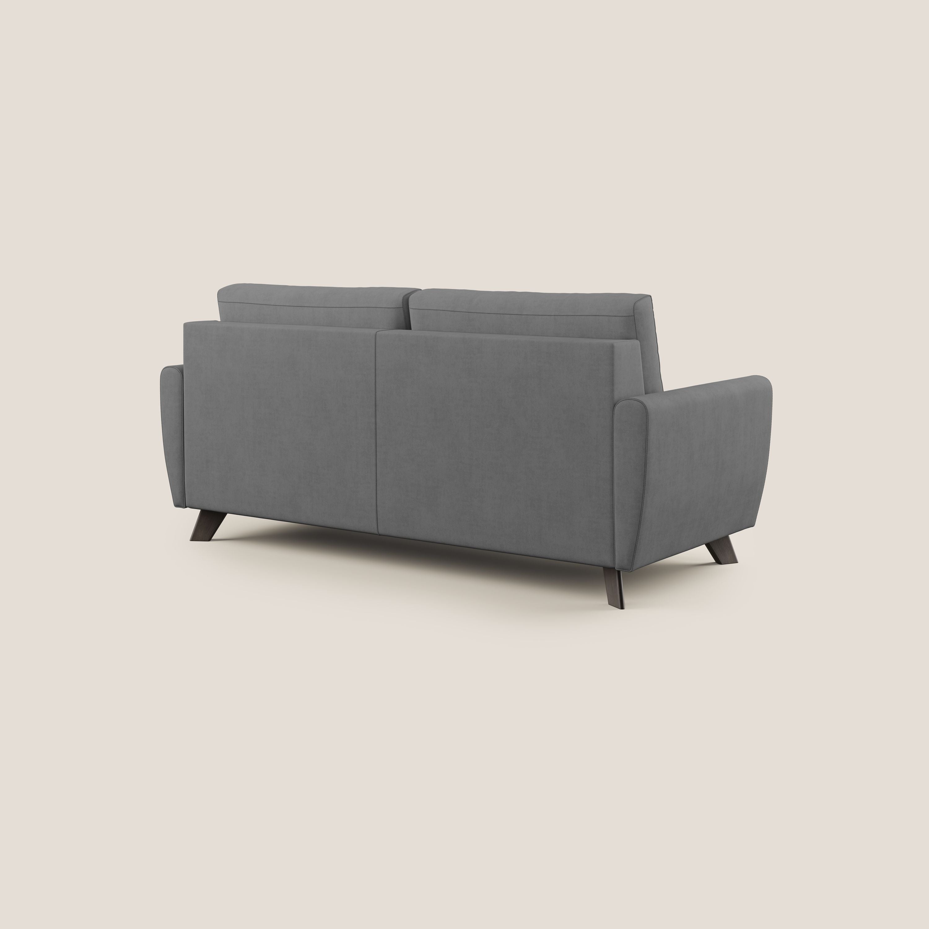Callisto Divano letto matrimoniale in tessuto morbido impermeabile T02 grigio - divitt.sbs