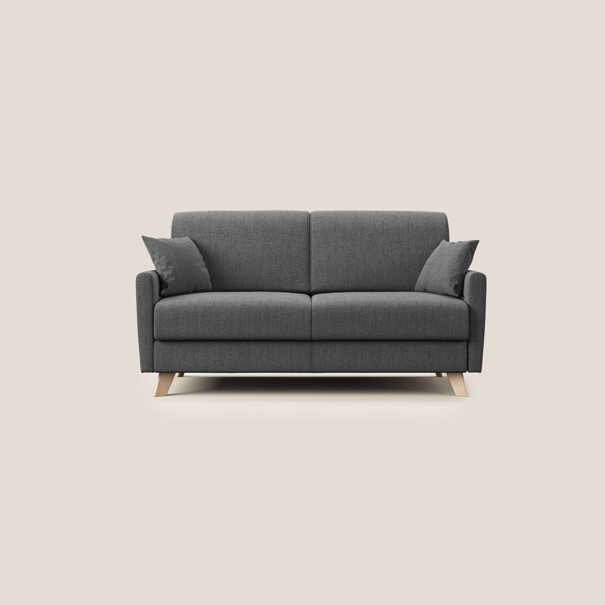 Edgar divano letto matrimoniale in tessuto felis impermeabile T03 grigio - divitt.sbs