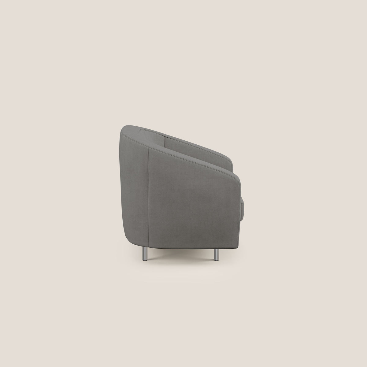 Sally Poltroncina in tessuto morbido impermeabile T02 grigio - divitt.sbs