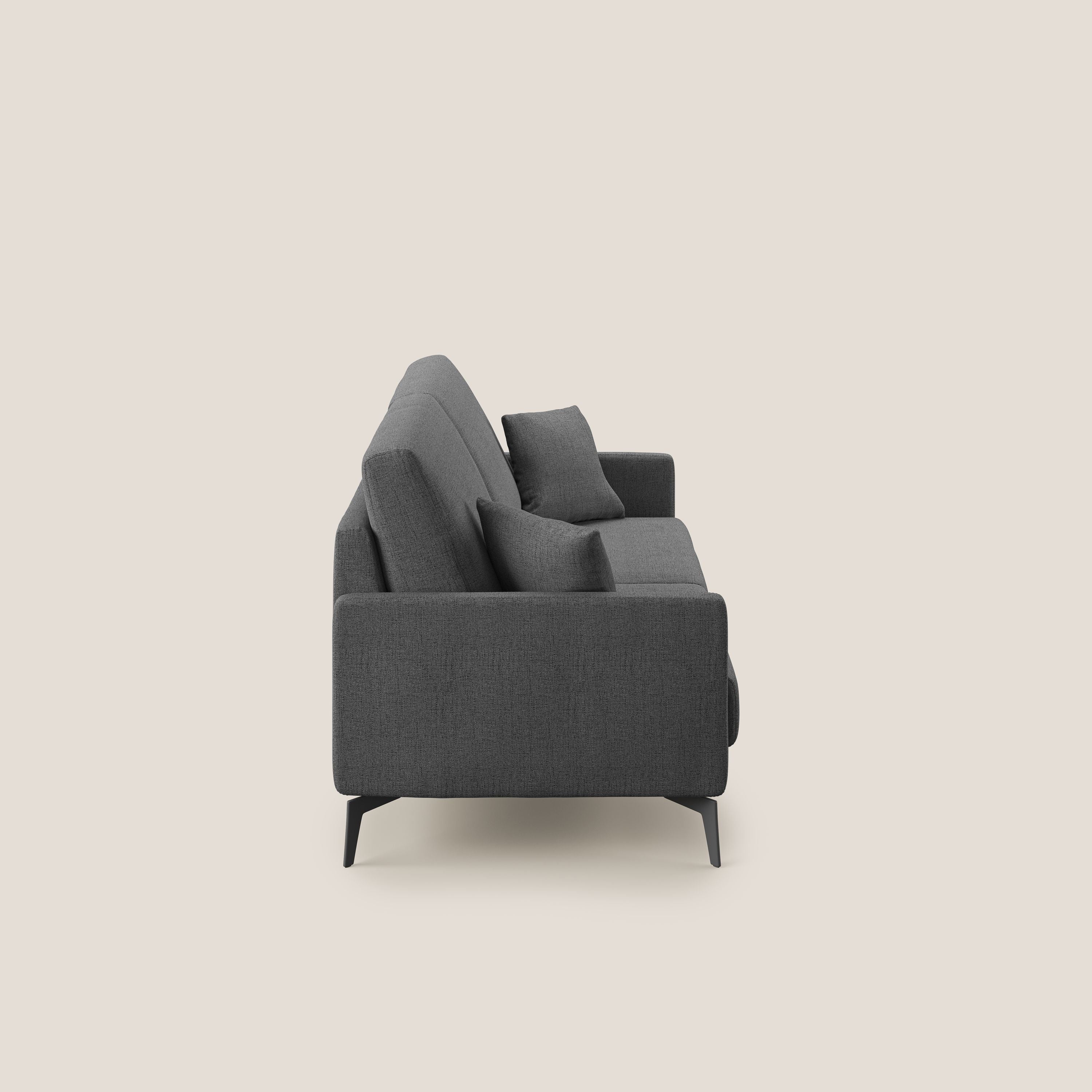 Saturno divano moderno in tessuto morbido impermeabile T03 grigio - divitt.sbs