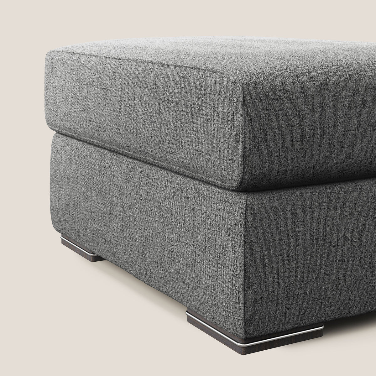 Sun pouf apribile contenitore in tessuto impermeabile fiammato T03 grigio - divitt.sbs
