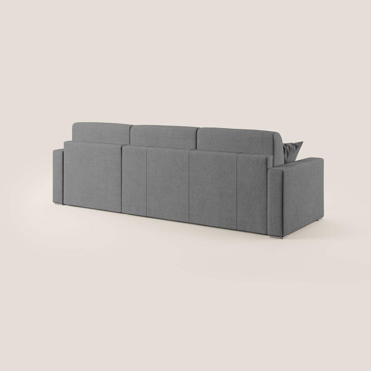 Best Divano letto angolare in tessuto impermeabile T02 grigio - divitt.sbs