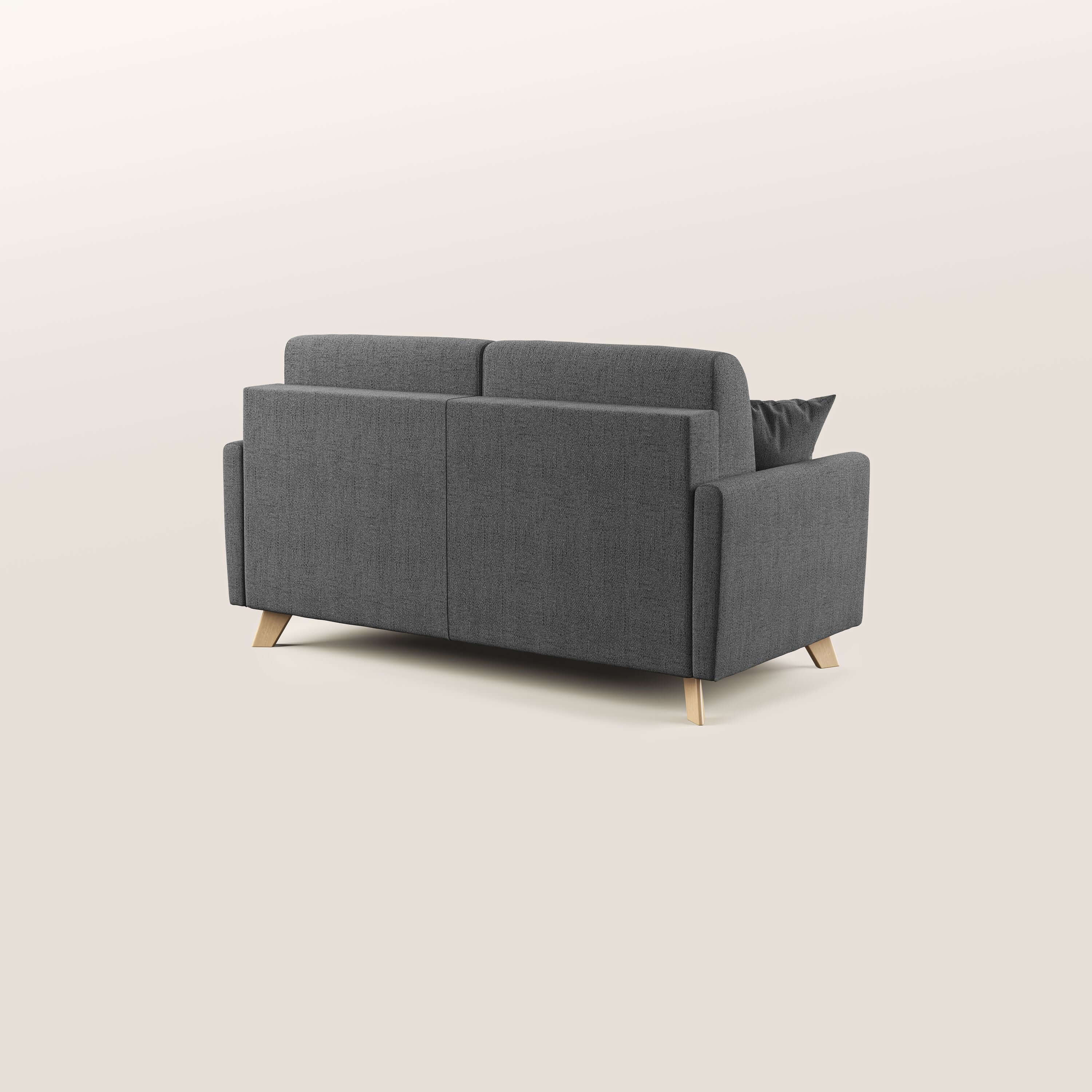 Edgar divano letto matrimoniale in tessuto felis impermeabile T03 grigio - divitt.sbs