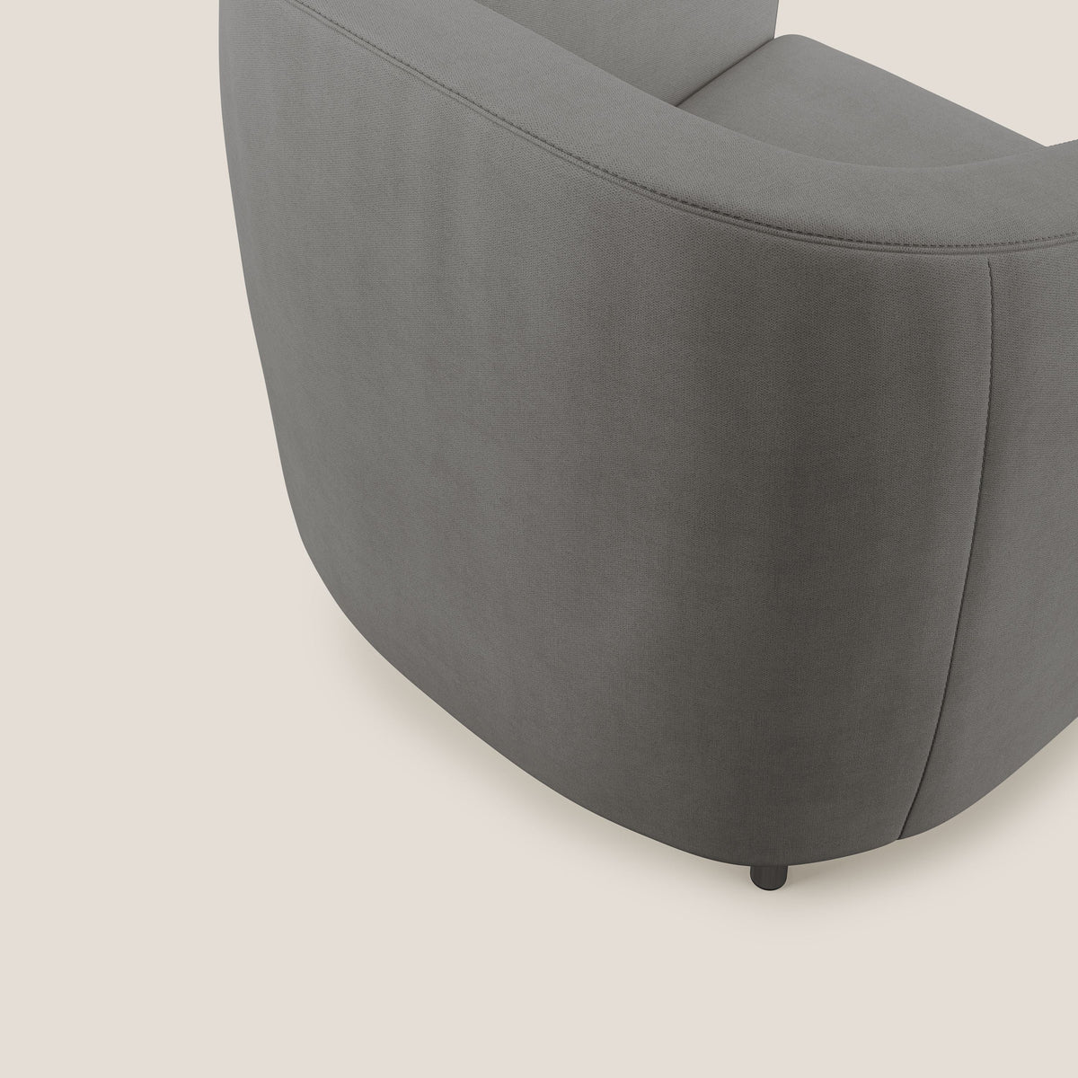 Pandora Poltroncina in tessuto morbido impermeabile T02 grigio - divitt.sbs