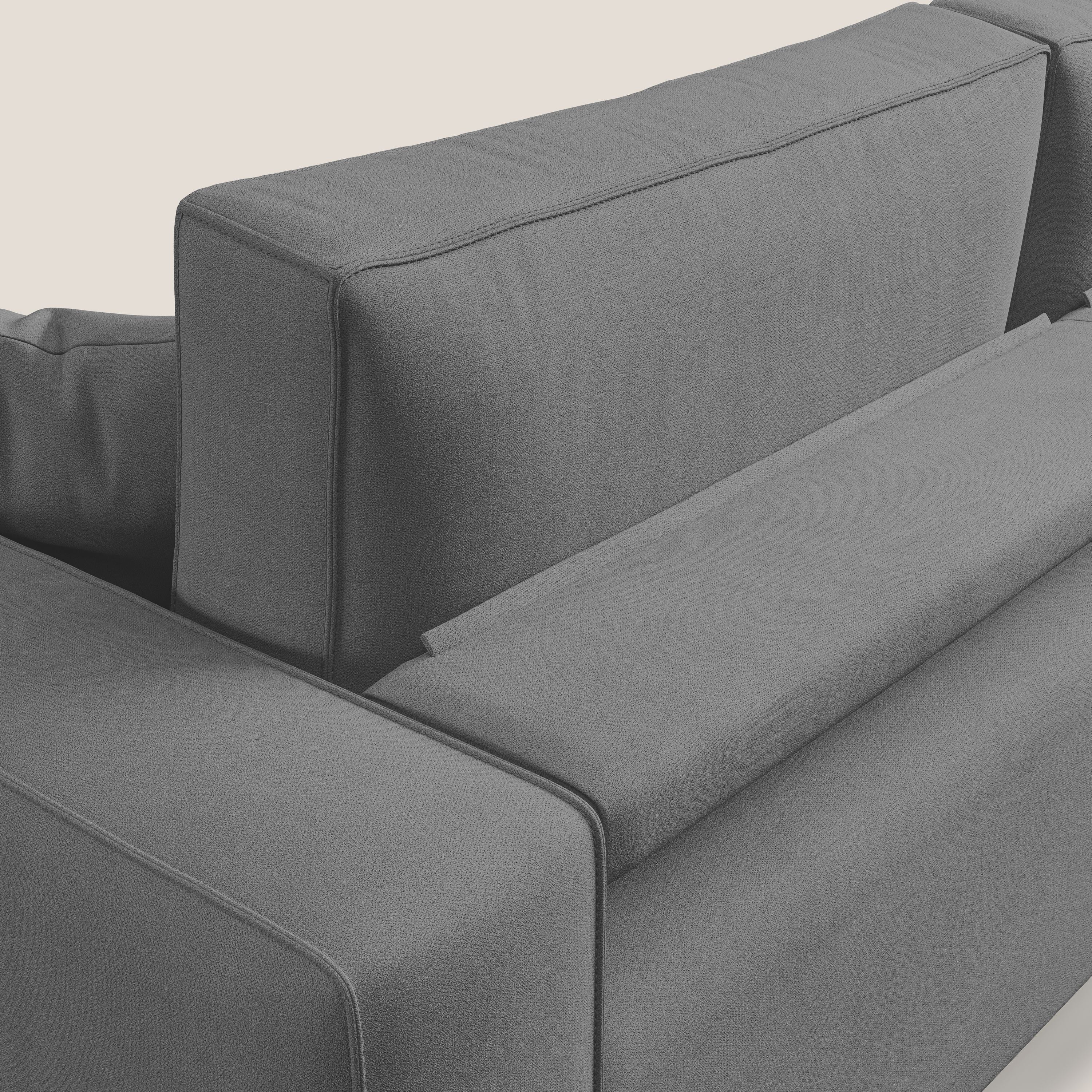 Morfeo divano con sedute estraibili in morbido tessuto impermeabile T02 grigio - divitt.sbs