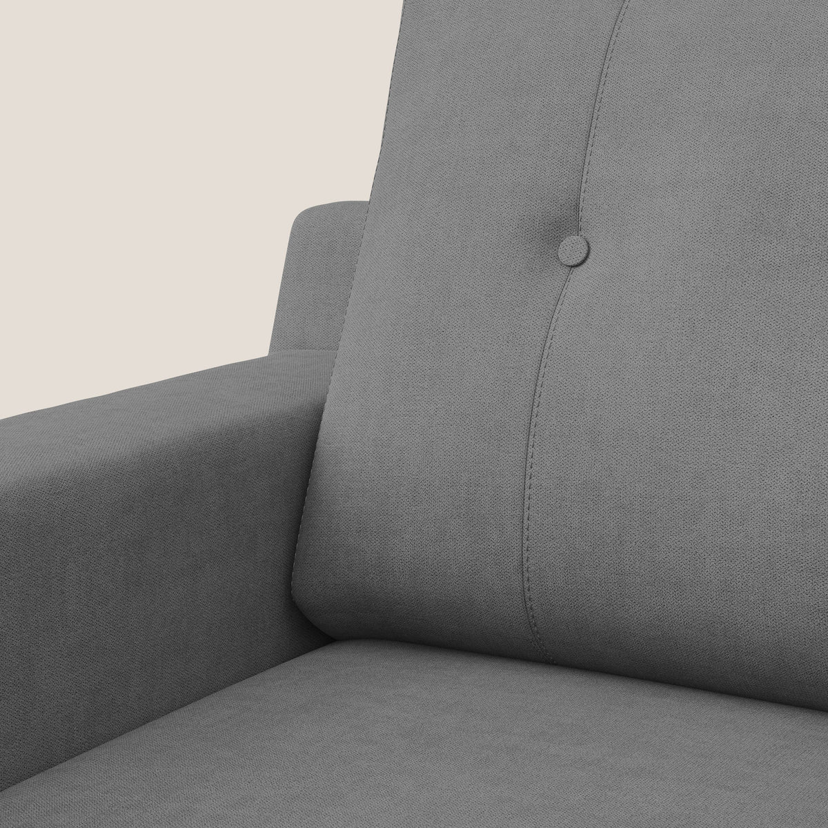 Danish poltroncina in tessuto morbido impermeabile T02 grigio - divitt.sbs