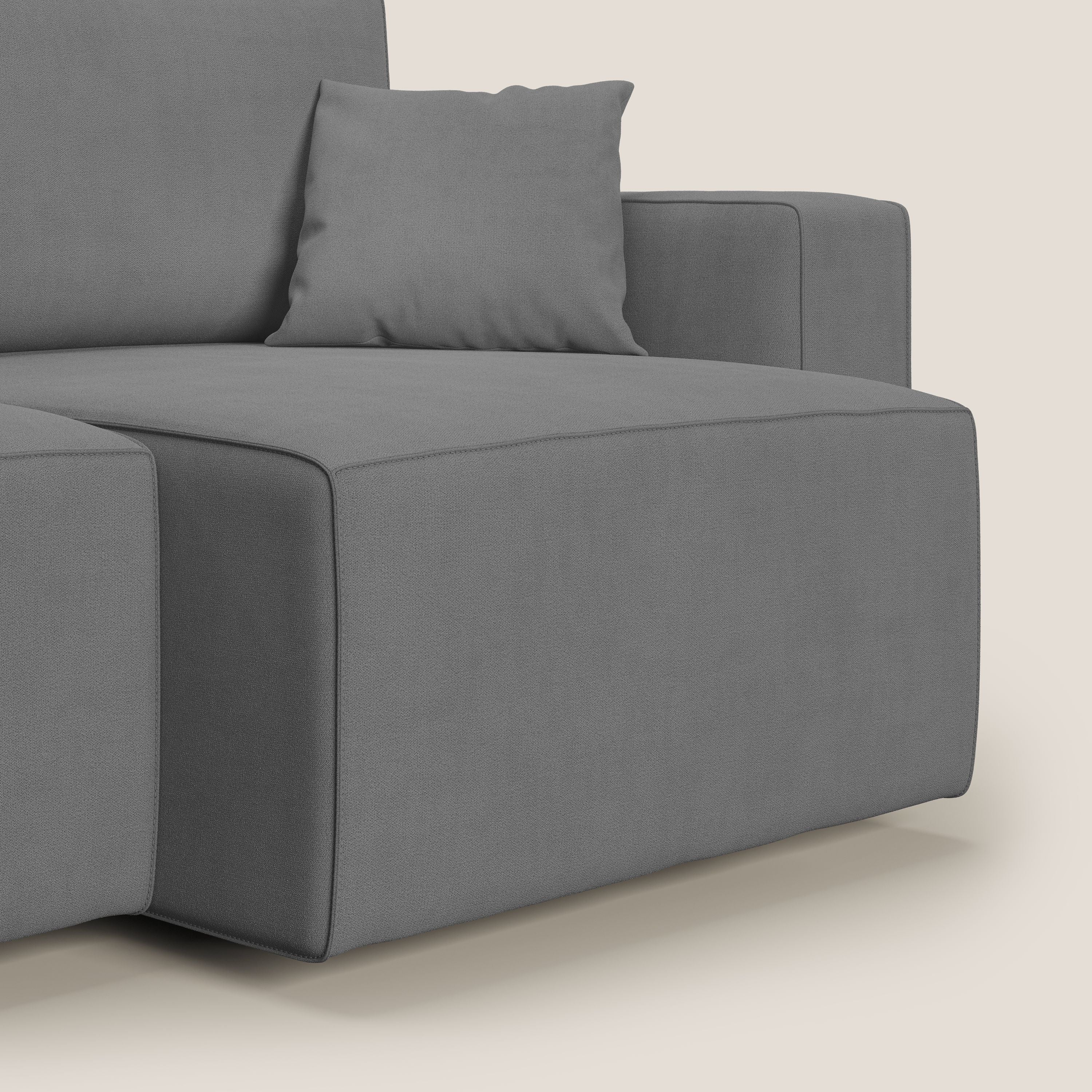 Morfeo divano con sedute estraibili in morbido tessuto impermeabile T02 grigio - divitt.sbs