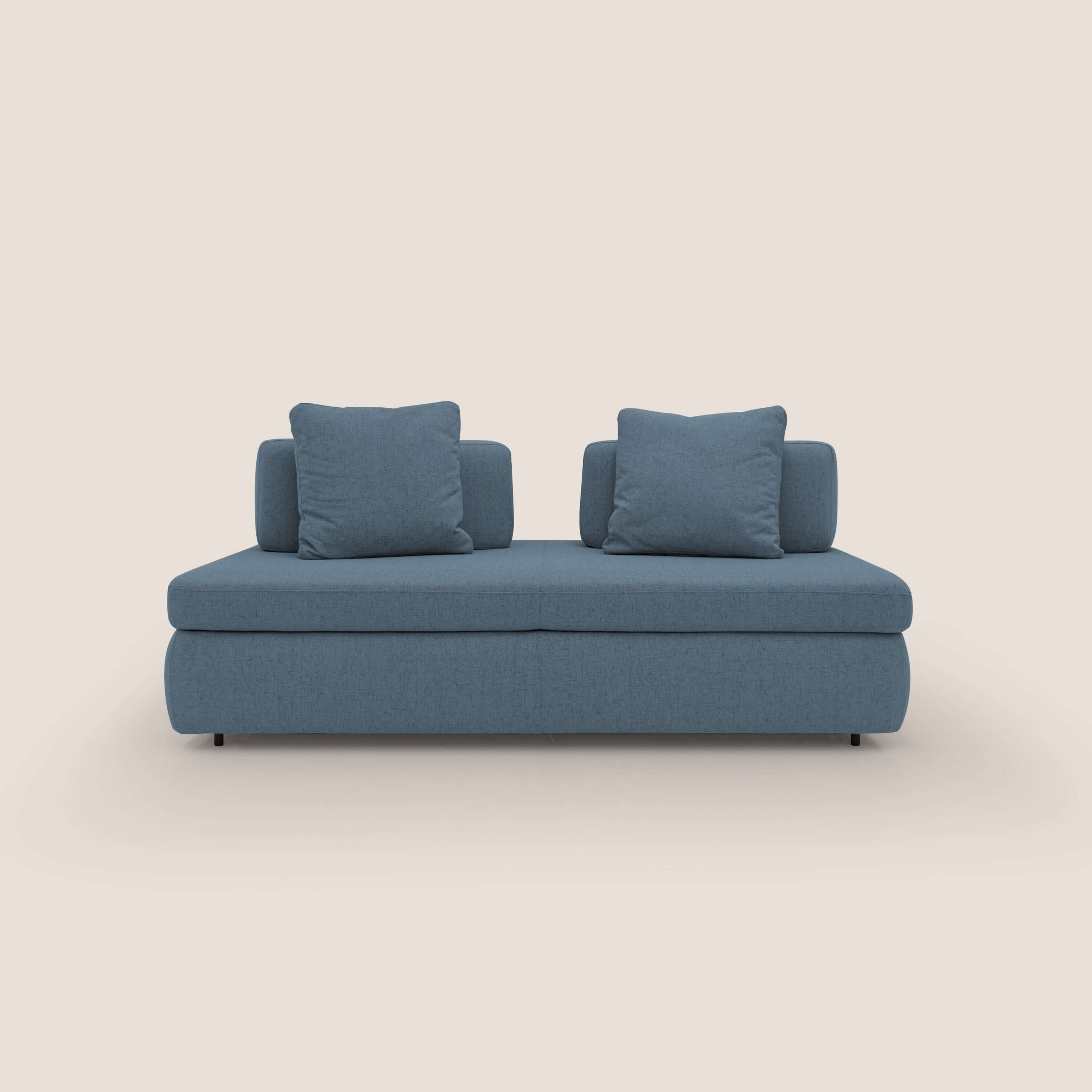 Gransasso Divano letto matrimoniale dal DESIGN innovativo in tessuto impermeabile T03 blu - divitt.sbs