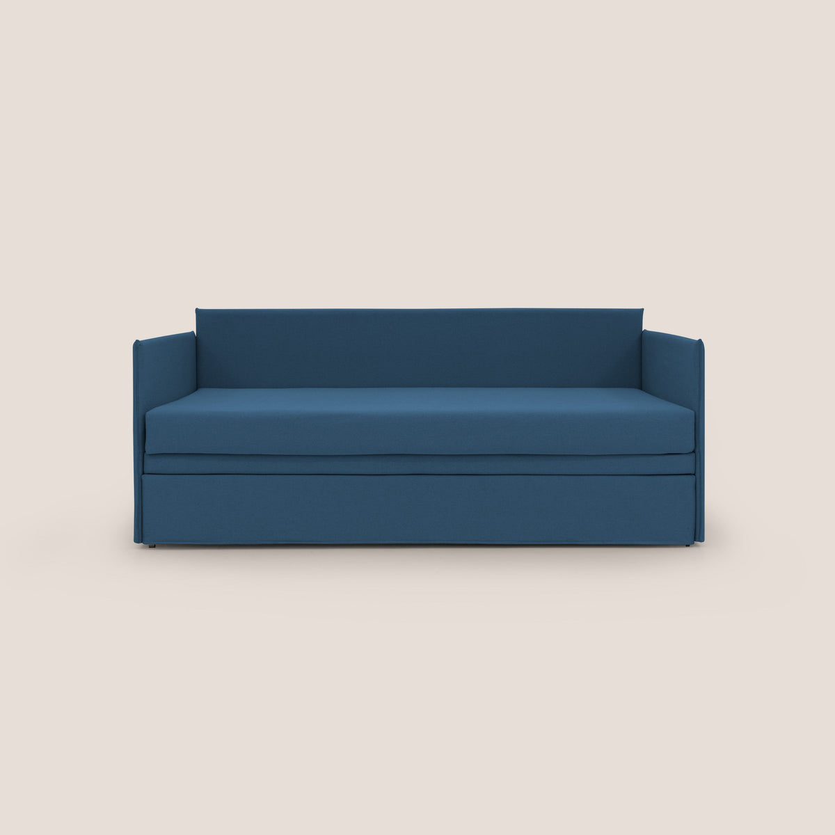 Brenta Divano duplex con doppio letto in tessuto simil cotone impermeabile T13 blu - divitt.sbs