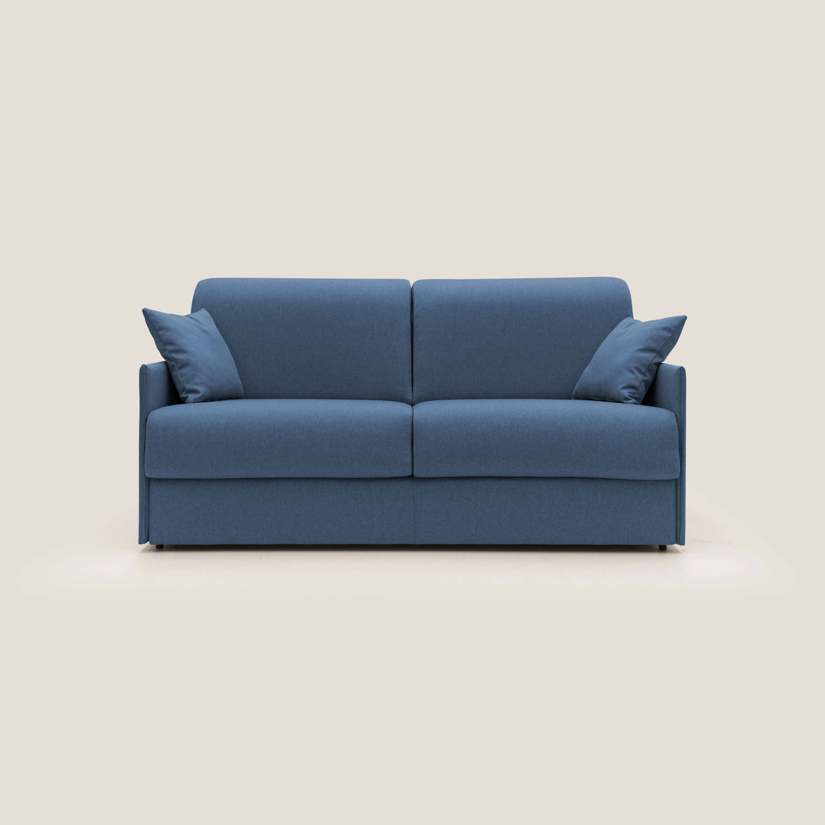 Evans Divano letto matrimoniale in tessuto impermeabile T13 blu - divitt.sbs