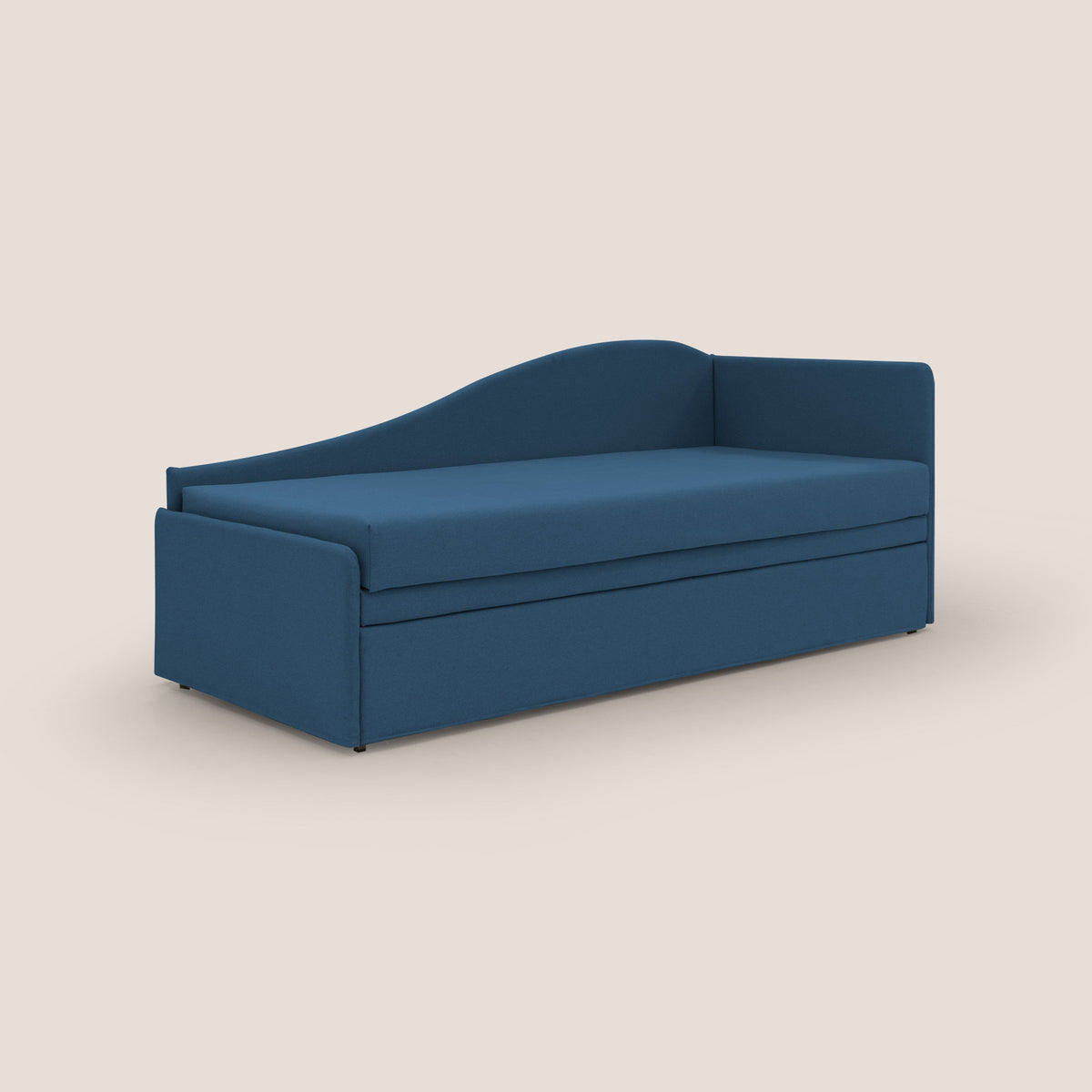 Nolo Divano duplex con doppio letto in tessuto simil cotone impermeabile T13 blu - divitt.sbs
