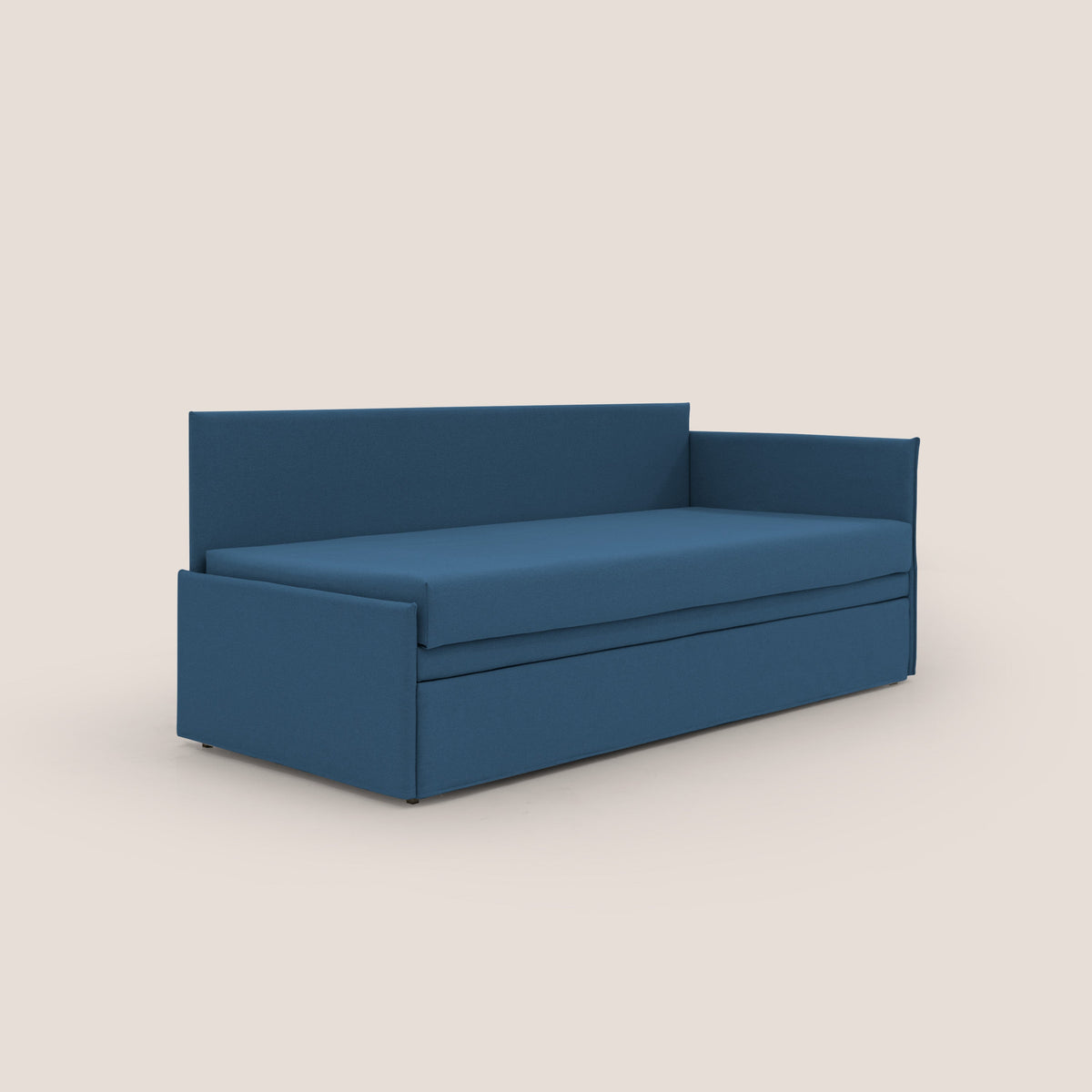 Durini Divano duplex con doppio letto in tessuto simil cotone impermeabile T13 blu - divitt.sbs