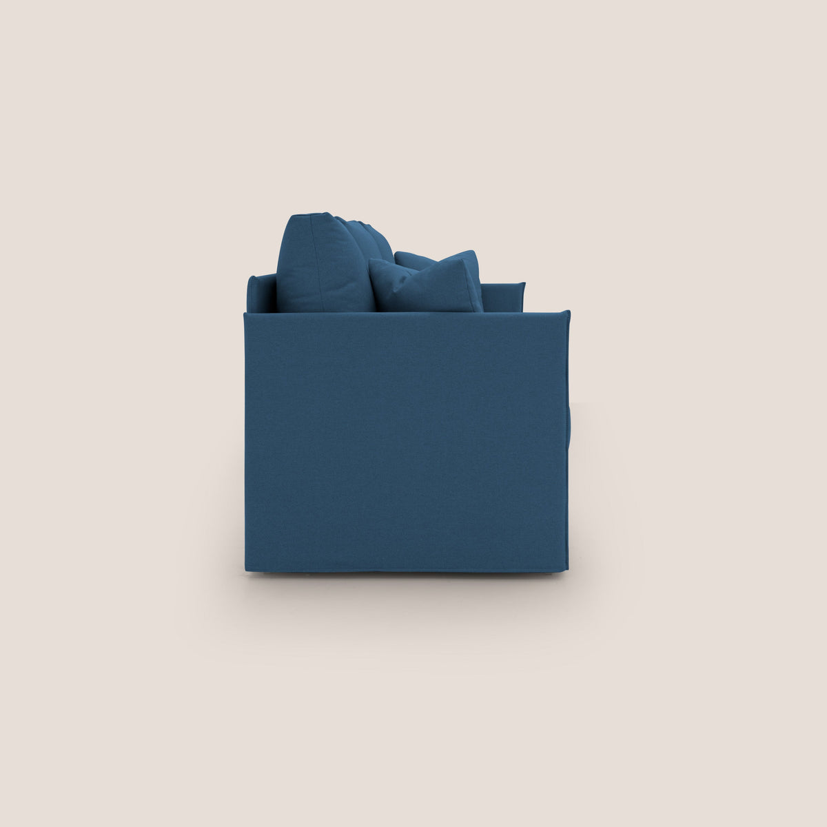 Brera Divano duplex con doppio letto in tessuto simil cotone impermeabile T13 blu - divitt.sbs