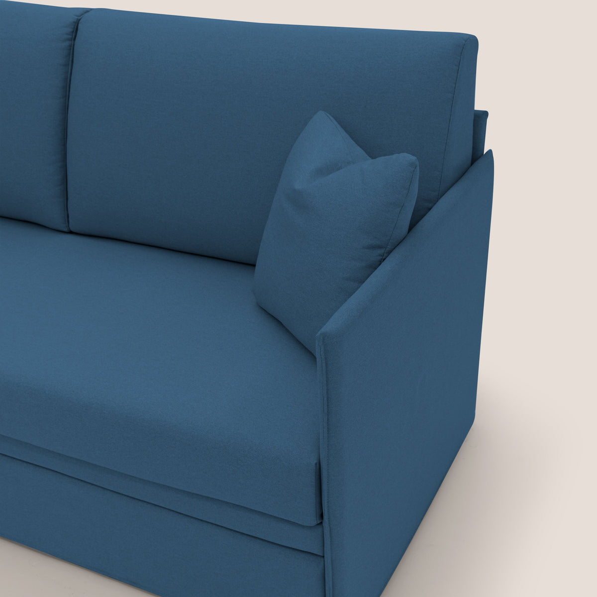 Tortona Divano duplex con doppio letto in tessuto simil cotone impermeabile T13 blu - divitt.sbs