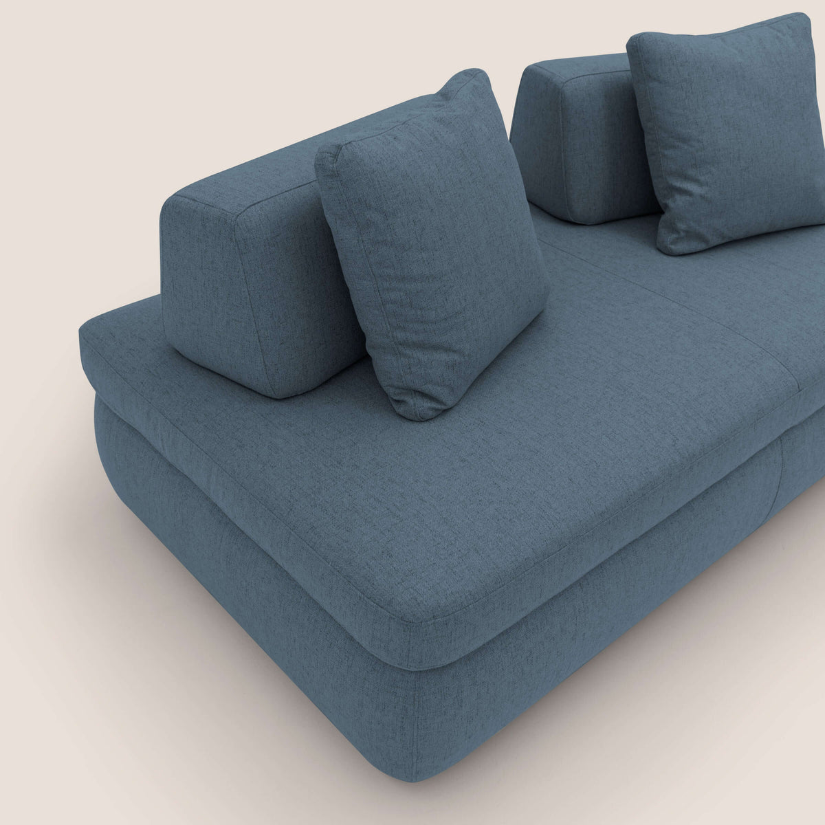 Gransasso Divano letto matrimoniale dal DESIGN innovativo in tessuto impermeabile T03 blu - divitt.sbs