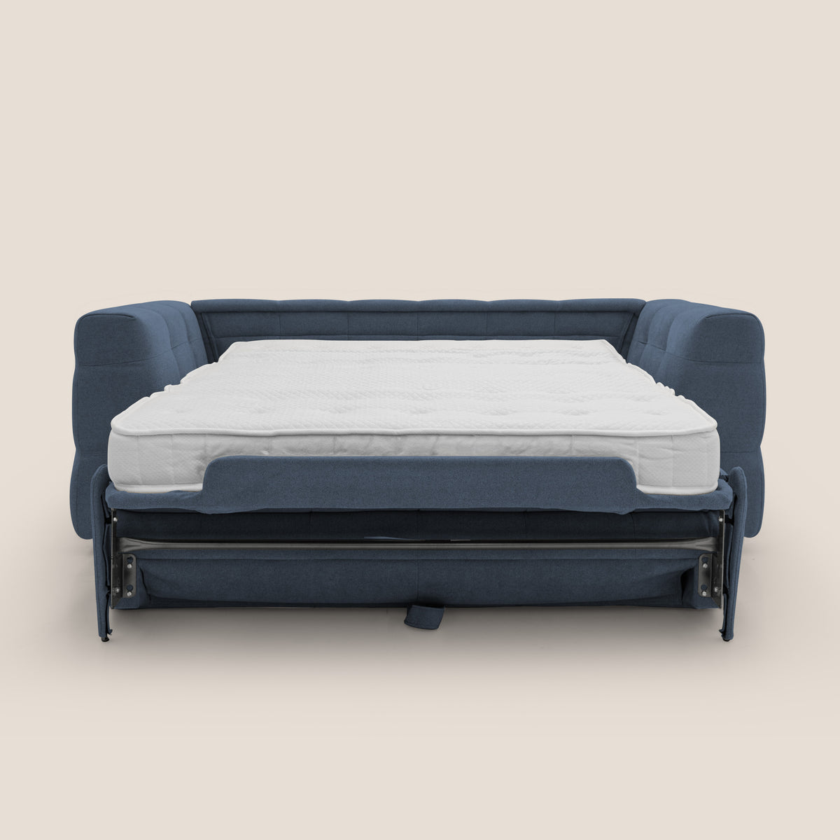 Tender Divano letto matrimoniale dal design innovativo in tessuto bouclet impermeabile T07 blu - divitt.sbs