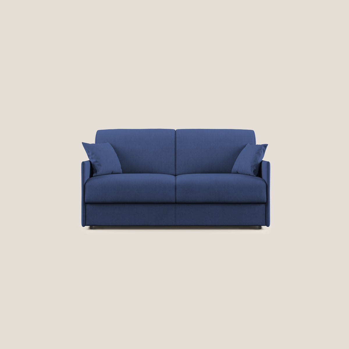 Evans Divano letto in morbido tessuto impermeabile T02 blu - divitt.sbs