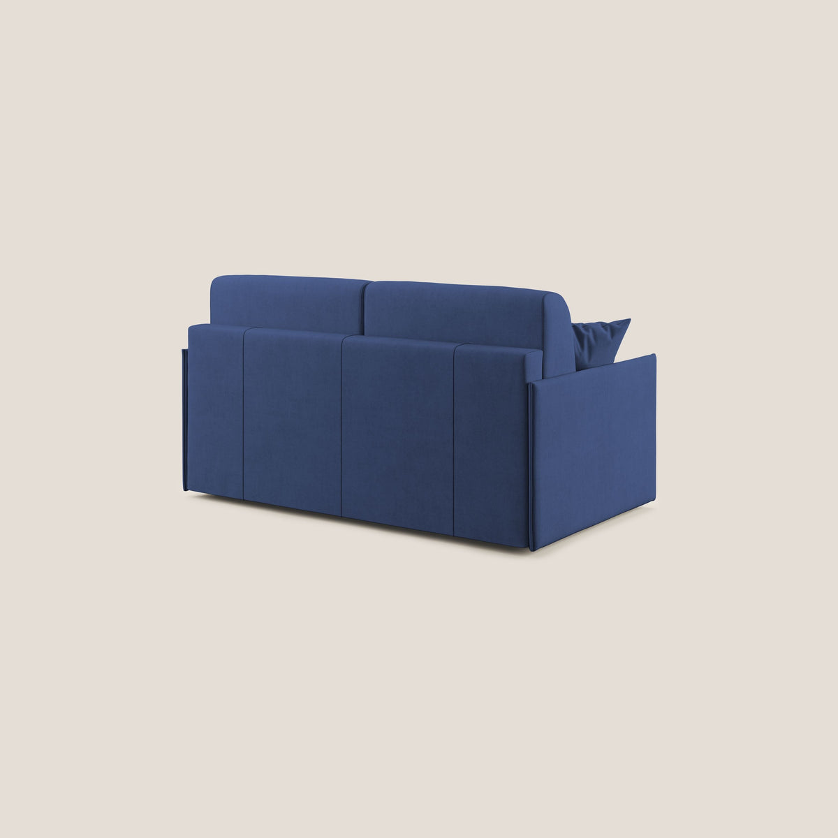 Evans Divano letto in morbido tessuto impermeabile T02 blu - divitt.sbs