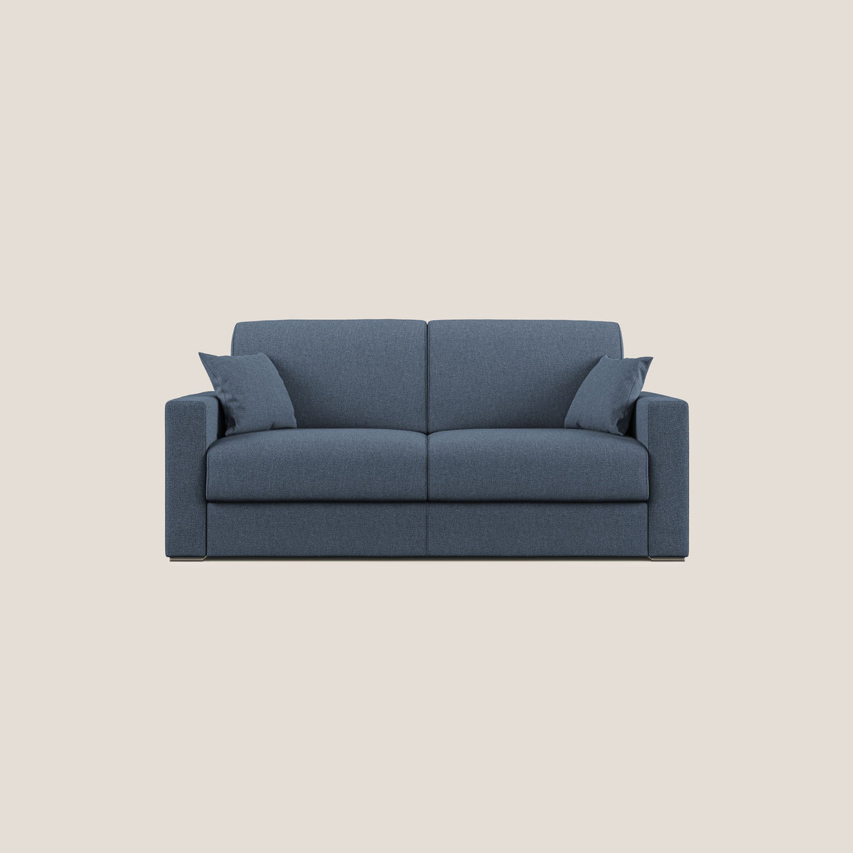 Best Divano letto matrimoniale in tessuto smacchiabile QuickClean T08 blu - divitt.sbs