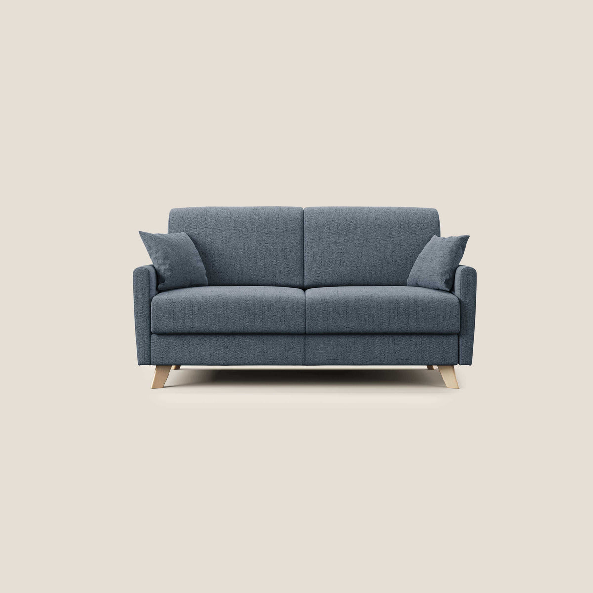 Edgar divano letto matrimoniale in tessuto felis impermeabile T03 blu - divitt.sbs