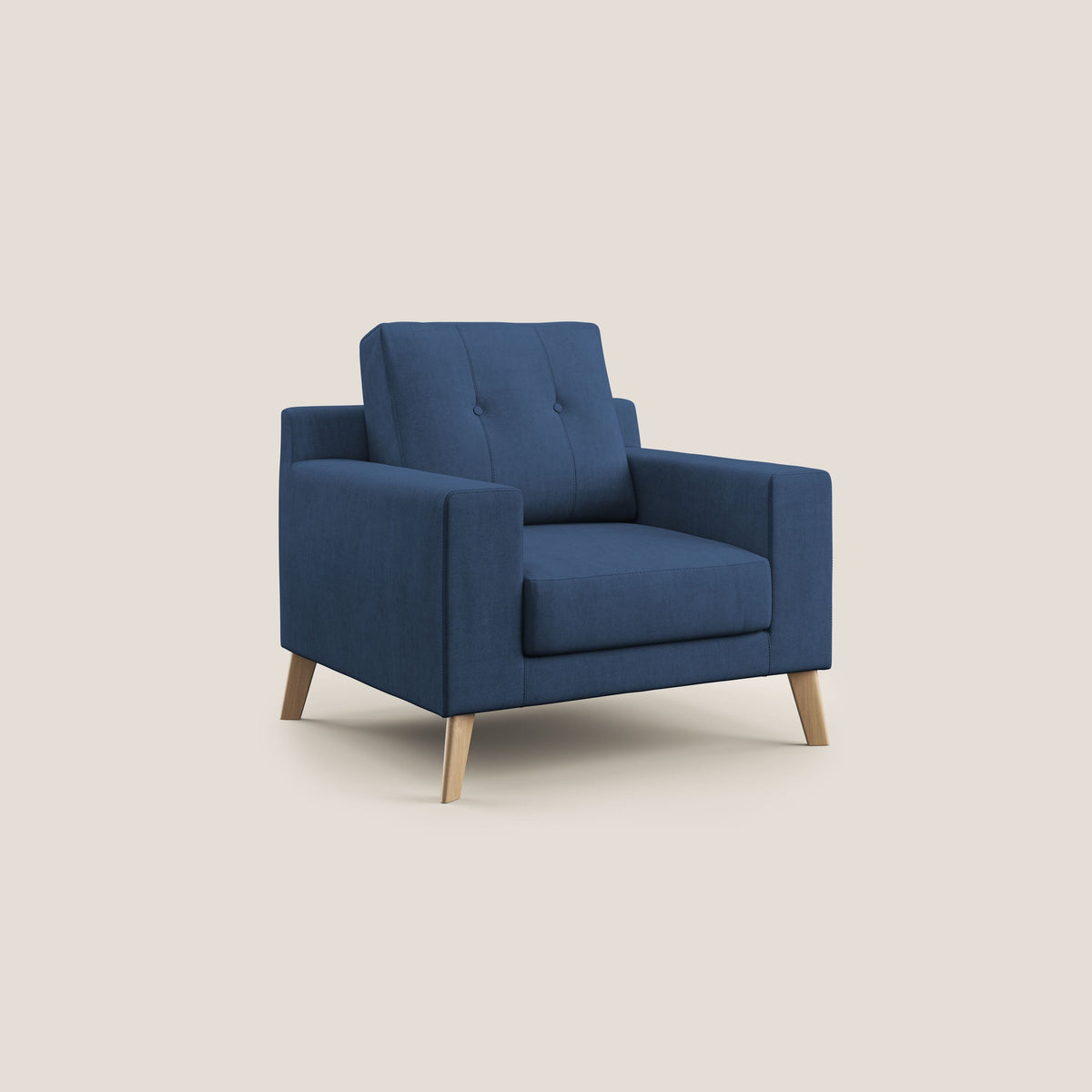 Danish poltroncina in tessuto morbido impermeabile T02 blu - divitt.sbs