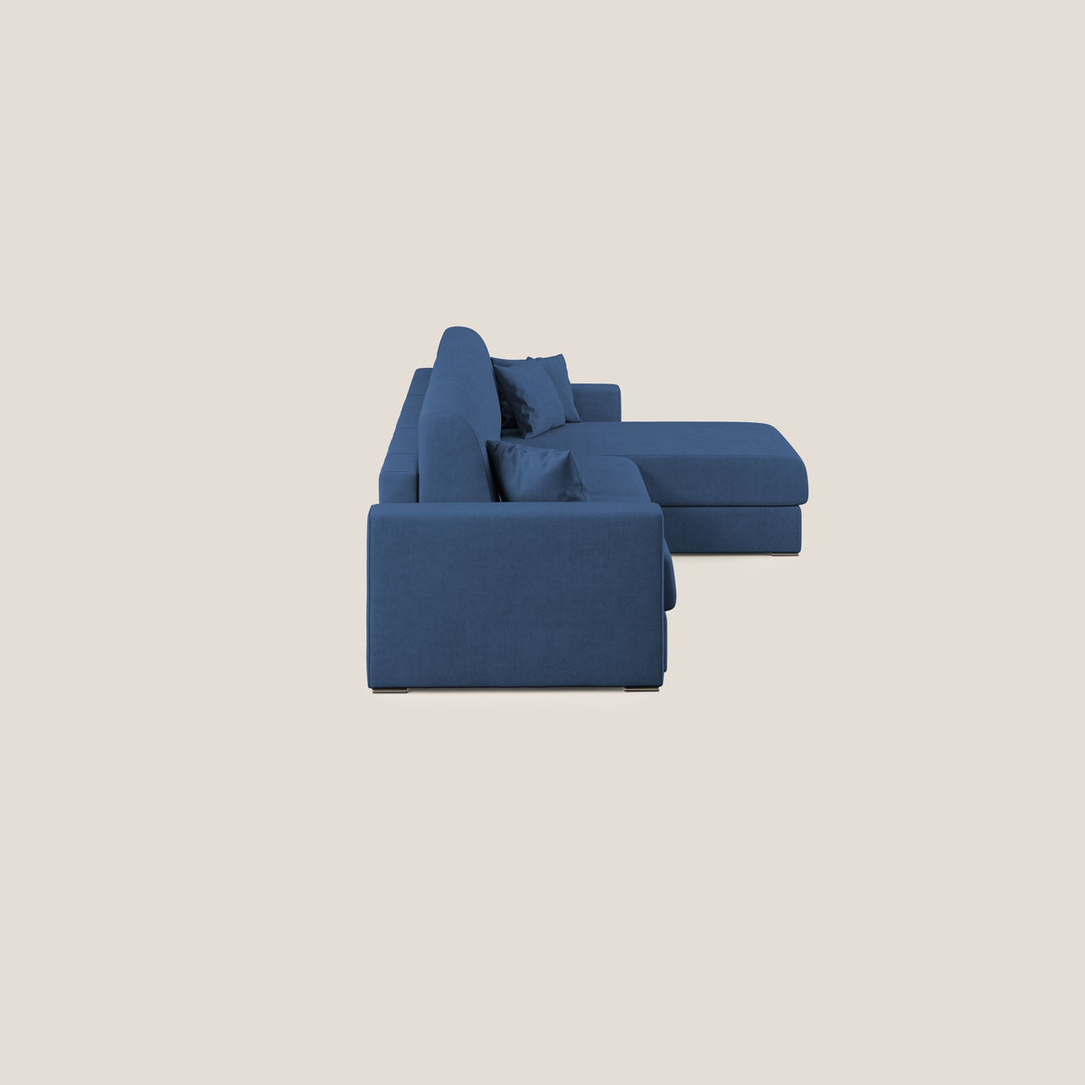 Best Divano letto angolare in tessuto impermeabile T02 blu - divitt.sbs