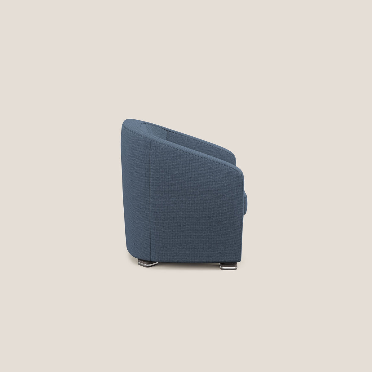 Cloe Poltroncina in tessuto smacchiabile con acqua QuickClean T08 blu - divitt.sbs
