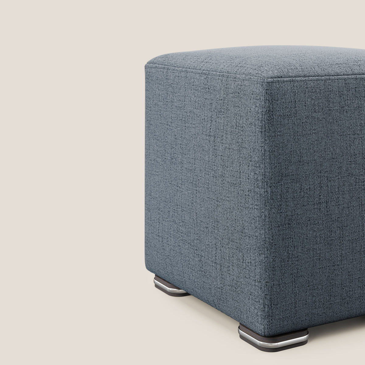 Cube pouf in tessuto morbido impermeabile T03 blu - divitt.sbs