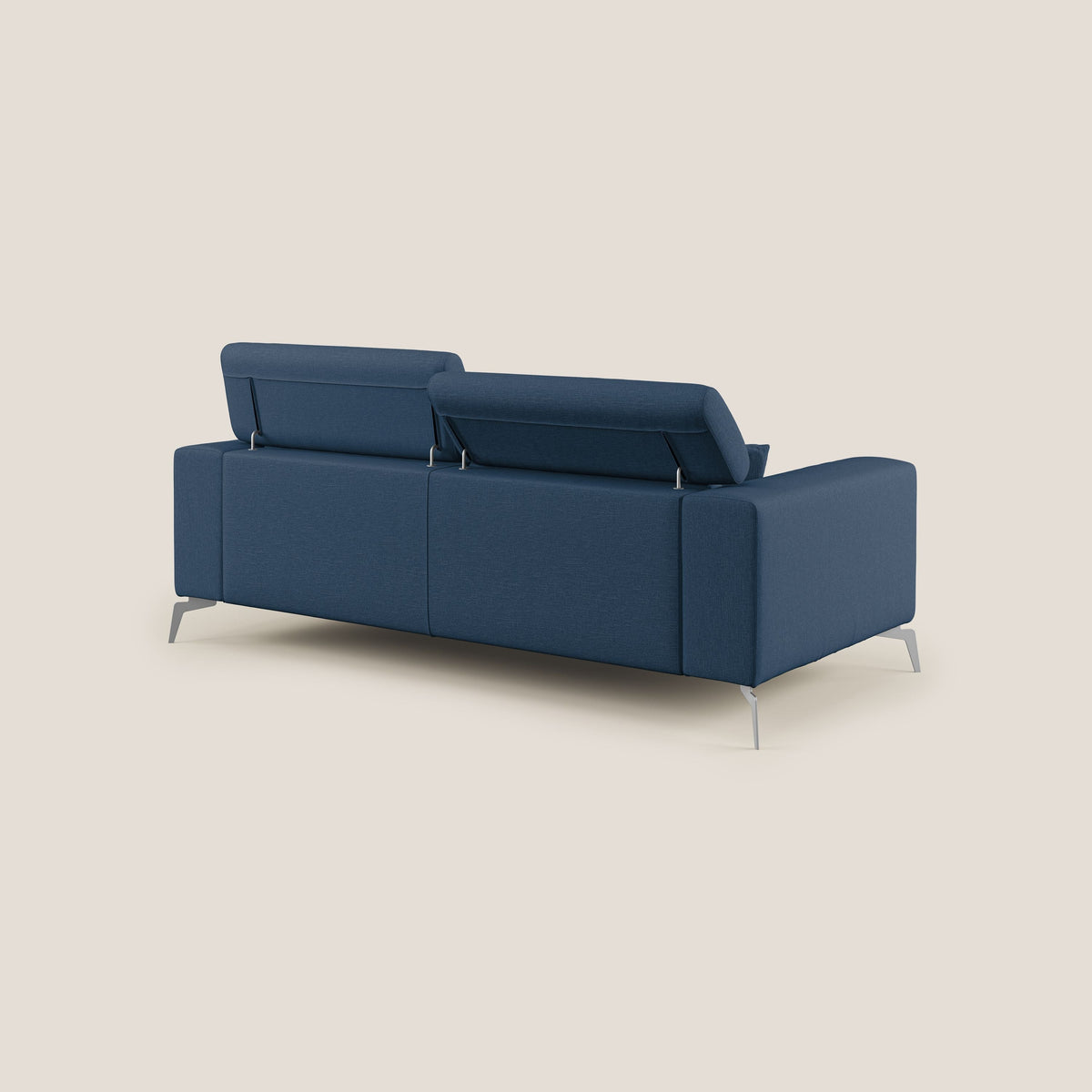 Blade Divano con poggiatesta reclinabili in tessuto impermeabile misto cotone T13 blu - divitt.sbs