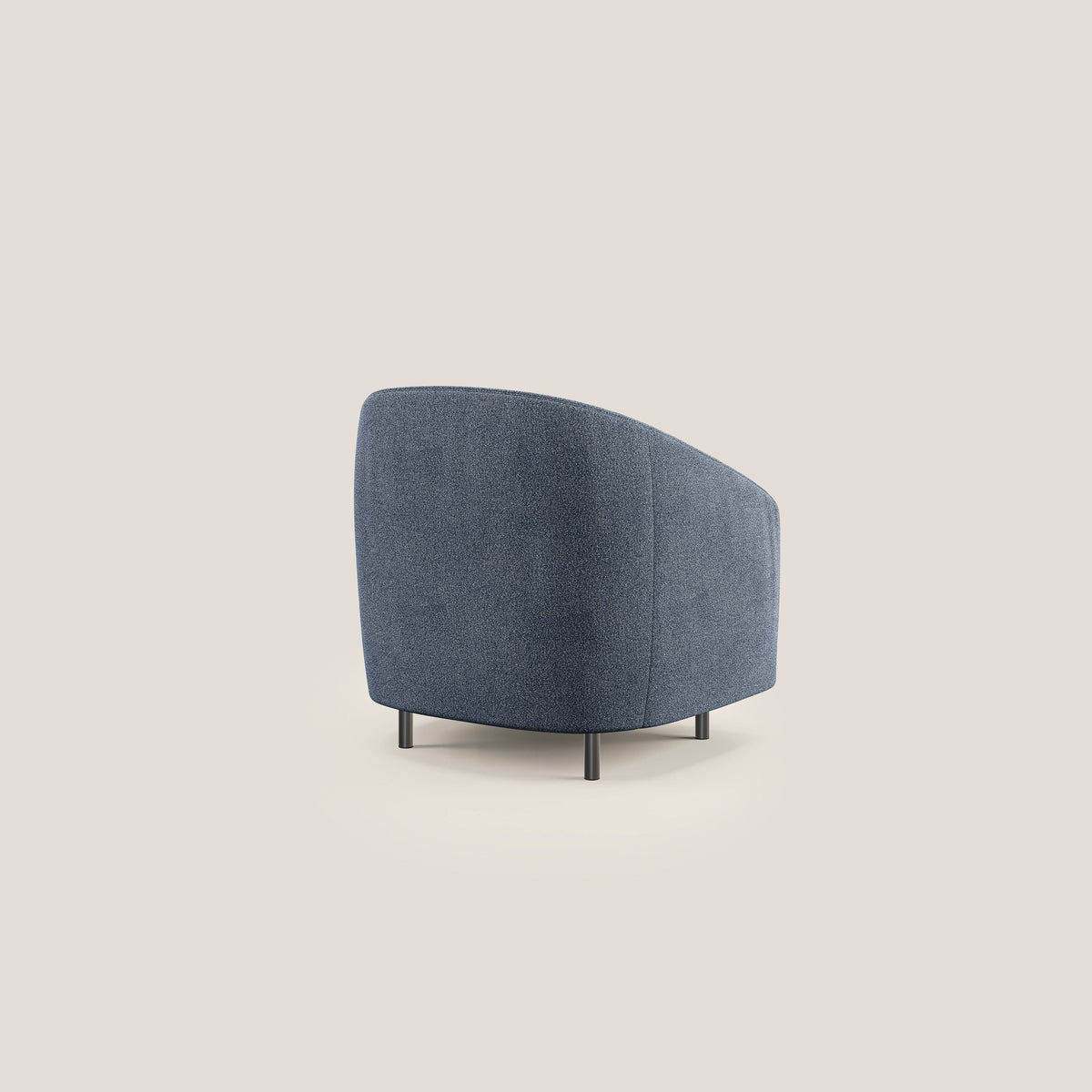 Pandora Poltroncina in morbido tessuto bouclé impermeabile T07 blu - divitt.sbs