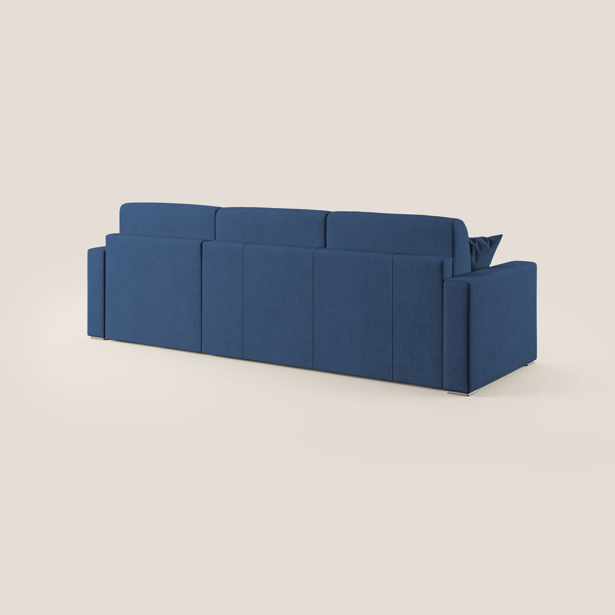 Best Divano letto angolare in tessuto impermeabile T02 blu - divitt.sbs